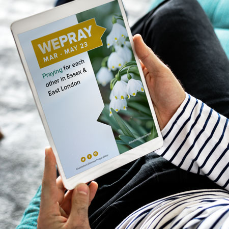 Person holding an iPad